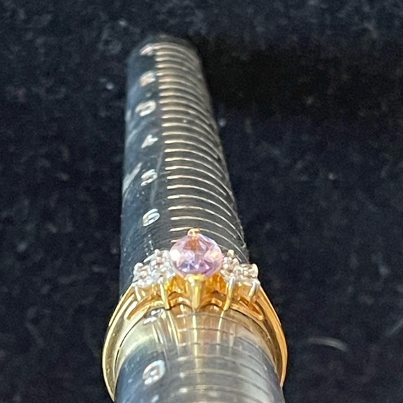 Simulated amethyst ring - Picture 3 of 5